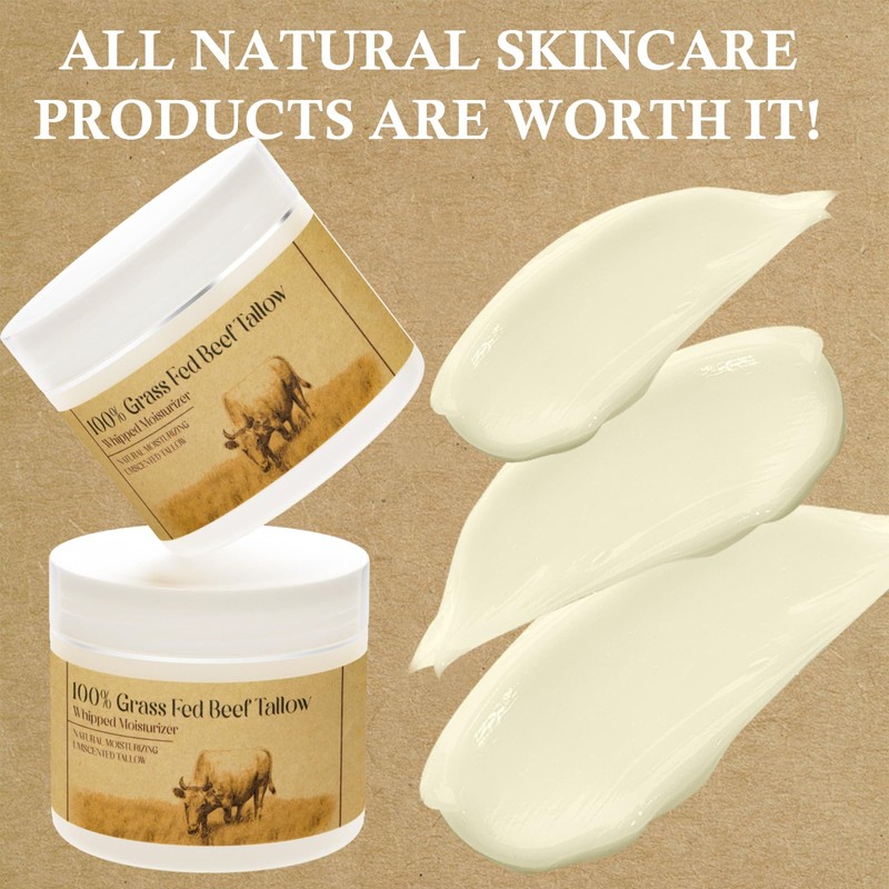 mkzea Beef Tallow for Skin, Beef Tallow for Face,Unscented Natural