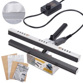 Mylar Bag Sealer 305mm Adjustable Handheld Crimper and Heat Sealer for 12 Inch Mylar Bags Foil Bags Food and Snack Storage