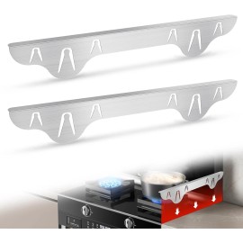 2 Pack Stove Gap Covers, 316 Stainless Steel, Length 25.5"-51"
