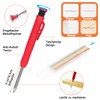 Adusa Carpenter's Square, Multifunctional Carpenter's Square 17 cm Metric, Try