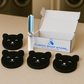 Pet Hair Remover Sponge for Laundry – 4-Pack Reusable Sponges + Free Portable Hair Remover Roller – Dog & Cat Fur Catcher for Washer, Dryer & Clothes