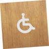 GRIRIW Wall Sticker Disabled Wheelchair Restroom Sign Elegant Design for