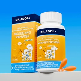 Doctor Adol Dr. Adol Children's Beta Carotene Omega 3 Lemon Flavor 120 Capsules / 닥터아돌 어린이 베타카로틴 오메가3 레몬맛 120캡슐