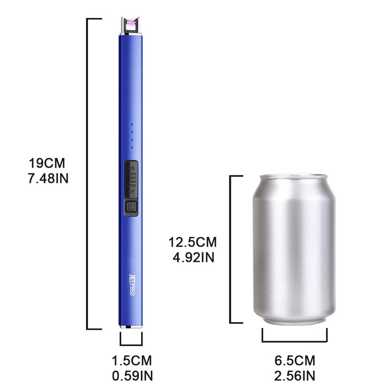 JETPRO Electric Lighter Arc Windproof Flameless USB Lighter Rechargeable Lighter