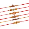 Tuelip Set of 6 Rakhi for Brother Bhai Rakshabandhan Rakhee