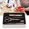 Embroidery Scissors Kit Red Ancient European Retro Style Stainless Steel