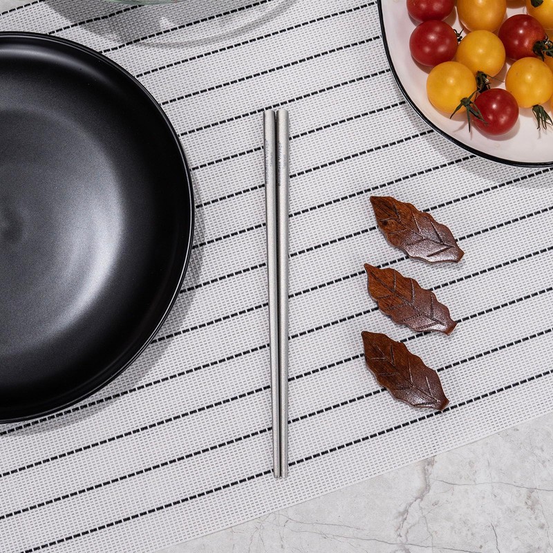 Boundless Voyage Titanium Chopsticks with Carrying Bag Ultralight Backpacking Gear