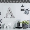 Qunclay 12 Inch Crystal Diamond Letters Silver Wall Decor Shiny