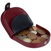 Oakridge Leather Mens Two Tone Coin Tray - Red/Black