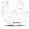 LifeArt Bifocal Reading Glasses with Oval Lenses, Blue Light Blocking