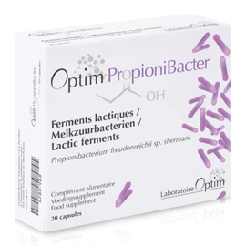 OPTIM Propionibacter Lactic Acid Bacteria Propionibacterium - 20 Capsules | Propionic Acid Propionate Effect Intestinal Bacteria Probiotics Capsules for Intestinal Flora Building Intestinal Treatment