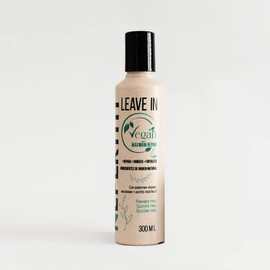 Crema para Peinar Nefertiti Vegan Maximum Repair 300mL | Keratina Vegana y Aceite de Macadamia | Sin Sulfatos ni Parabenos | Hidratación, Suavidad y Control de Frizz
