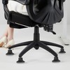 5 Piezas Rueda de Pu Sólida para Silla de Oficina,