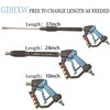 GDHXW Adjustable High Power Pressure Washer Gun with Swivel,with 2
