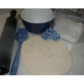 AJT POLICE CAR CITY GROUND EMERGENCY VEHICLE TRANSPORTATION COOKIE CUTTER USA PR2607