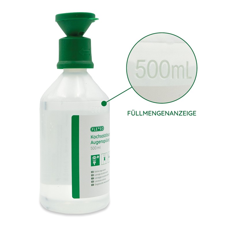 Eye Wash 500 ml NaCl 0.9 Saline Solution - Eye
