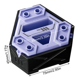 Magnetizer and Demagnetizer, ABS Material Repair Tool for More Efficient Working, for Screwdriver Tips, Large Screws, Drills, Nuts (Purple)
