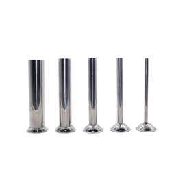 Hakka 5 Sizes Stainless Steel Tubes for Manual Electric Sausage Stuffer