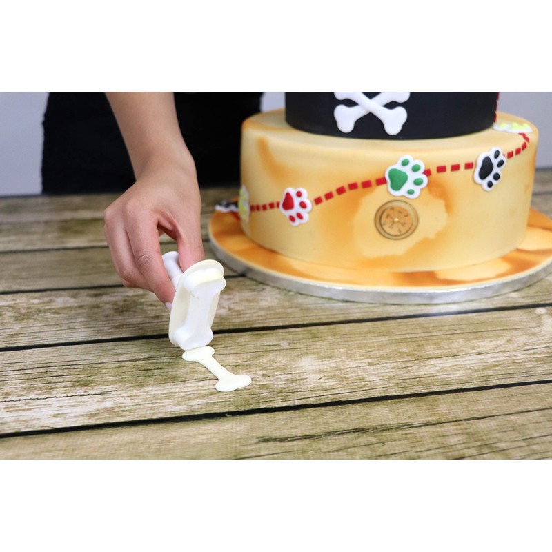 PME BNE201 Novelty Plunger Cutters-Bone,White, Set of 3