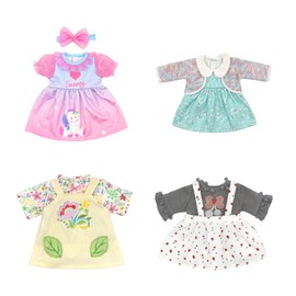 AISITE Doll Clothes 18 inch - 4 Set Adorable Dresses, Alive Doll Clothes for 16-18 inch Reborn Baby Doll Girl