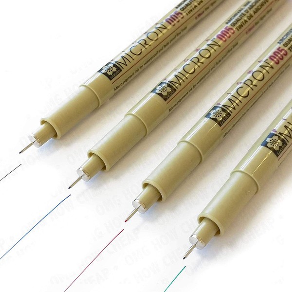 Sakura Pigma Micron - Pigment Fineliners - Pack of 4-005