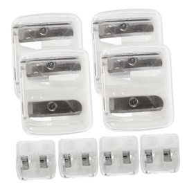 VICASKY 8pcs Dual Hole Eyeliner Sharpener Tool for Makeup Pencils Compact and Safe Design for Eyebrow and Lip Pencils User-Friendly Portable Sharpener for Artists and Boys and Girls