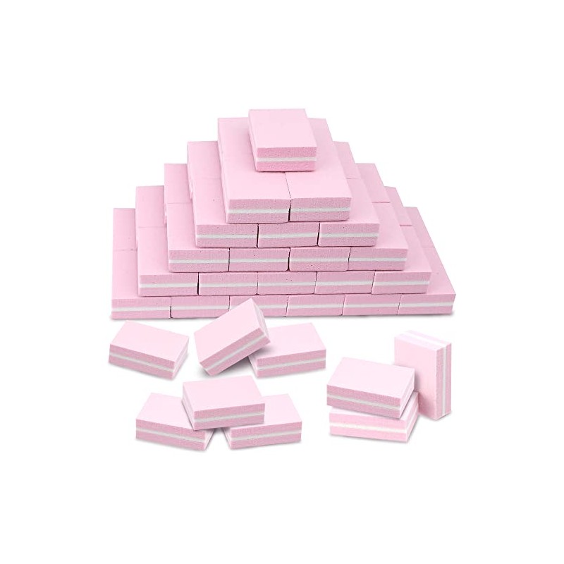 Mini bloques de pulidor de uñas, grano 100/180, bloque esponja