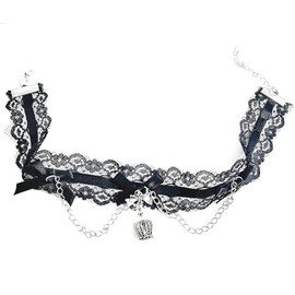 CIXVOEMK Black Bow Lace Thigh Chain,Fashion Body Jewelry,Spicy Girl Street Shooting Thigh Chain Leg,Leg Jewelry for Women (Black Butterfly Festival)