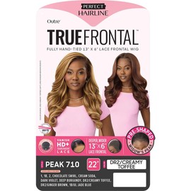 Outre Lace Front Wig - Perfect Hair Line 13X6 - True Frontal - Peak 710 (DR2/GINGER BROWN)
