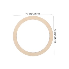 SHINEOFI 20pcs Blank Wood Circles Wood Rings for Crafts Wooden Flat Circles Craft Rings Wood Circles Decors Wooden Rings DIY Wood Hoops Ornaments Hanging Rings Jewelry Accessories