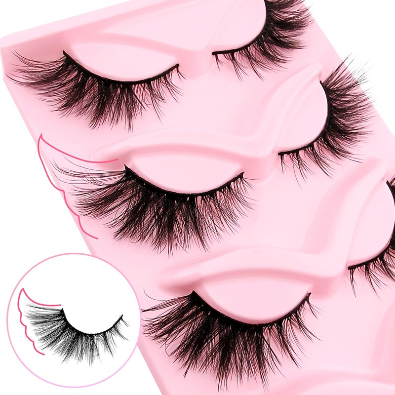 3D False Eyelashes, Cat's Eye, Natural Artificial Eyelash Extensions Set,