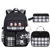 Daxuoyo 3PCS Girls Backpack Set for School - Cute Kids