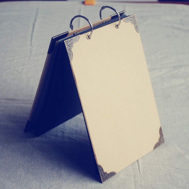 kuou 20 Pcs Metal Book Rings, Loose Leaf Binders Book