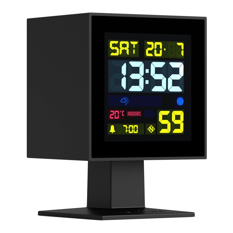 NEWGATE® Digital Monolith Alarm Clock - Bedside Clock - Mantel