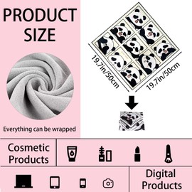 Hyfant Self-Adhesive Magic Cloth Makeup Bag Portable Cosmetic Bag for Travelling Multi-purpose Protective Wrap For Electronics Camera Lens Wrapper Cloth Laptop Protective Cover Laptop Sleeve