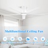 ocioc 52 Inch Ceiling Fans with Lights, Large Air Volume