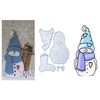 Christmas Snowman Embossing Metal Cutting Die Cuts, Merry Christmas Embossing