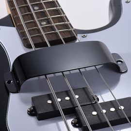 Dilwe Pickup Cover Alloy Bass Pickup Cover Protector Replacement (129 x 48.8 x 19 mm), black