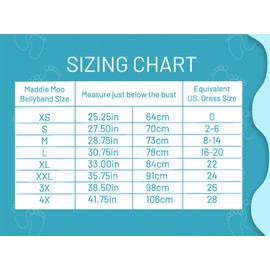 Maddie Moo Belly Band Seamless Maternity and Postpartum Shirt Extenders, Cotton Medium - White