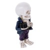 BIUDECO Cool Resin Skeleton Figurine Mini Skeleton Figurine Gothic Desktop