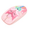 2.4GHz Wireless Mouse Cute Cartoon Pink Fox Pattern Laptop Silent