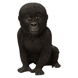 Ovia H13152 Baby Gorilla 6.9 x 5.7 x 9.1 inches (17.5 x 14.5 x 23 cm), Doll, Figurine, Figurine, Animal, Animal, Garden, Decorative, Realistic, Cute,