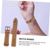 WOONEKY Leather Watch Band for Comfortable Breathable Ergonomic Design Fashionable