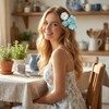 21Pcs Boho Flower Hair Clips Floral Barrettes for Bride Wedding