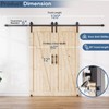 EaseLife 10FT Double Door Sliding Barn Door Hardware Track Kit