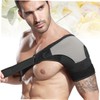 IWOWHERO Men's Shoulder Support Brace Breathable Shoulderpad Adjustable Strap for
