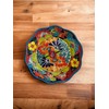 Artistic Talavera Pottery 12x12 Platter - Handmade in Mexico, Food