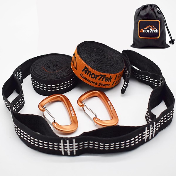 Anortrek Hammock Straps Set of 2 Heavy Duty (226 kg