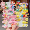 SUKPSY 28 Pcs Colorful Hair Clips Cute Hair Accessories Flower