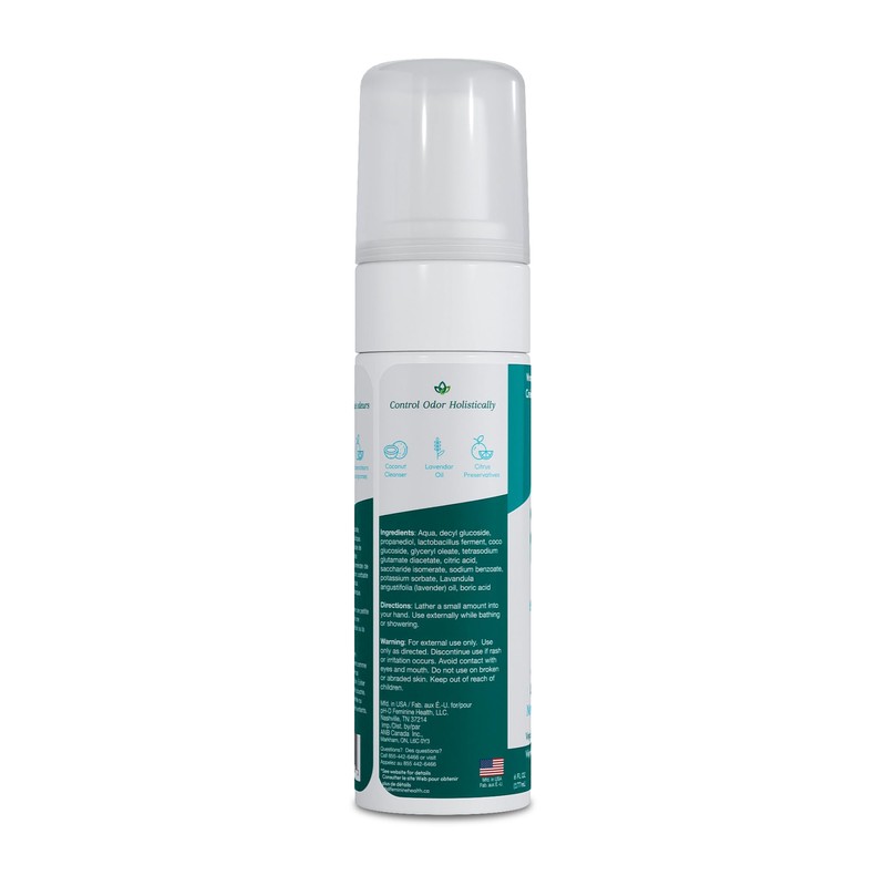 pH-D Feminine Health Boric Acid Foam Wash – pH-Balanced, Paraben-Free,